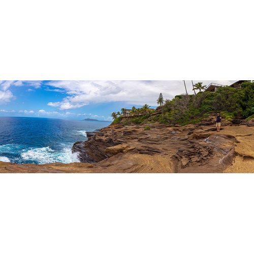 Norring, Tom 아티스트의 Ocean view from Spitting Caves-Hidden treasure in Honolulu-Oahu-Hawaii작품입니다.